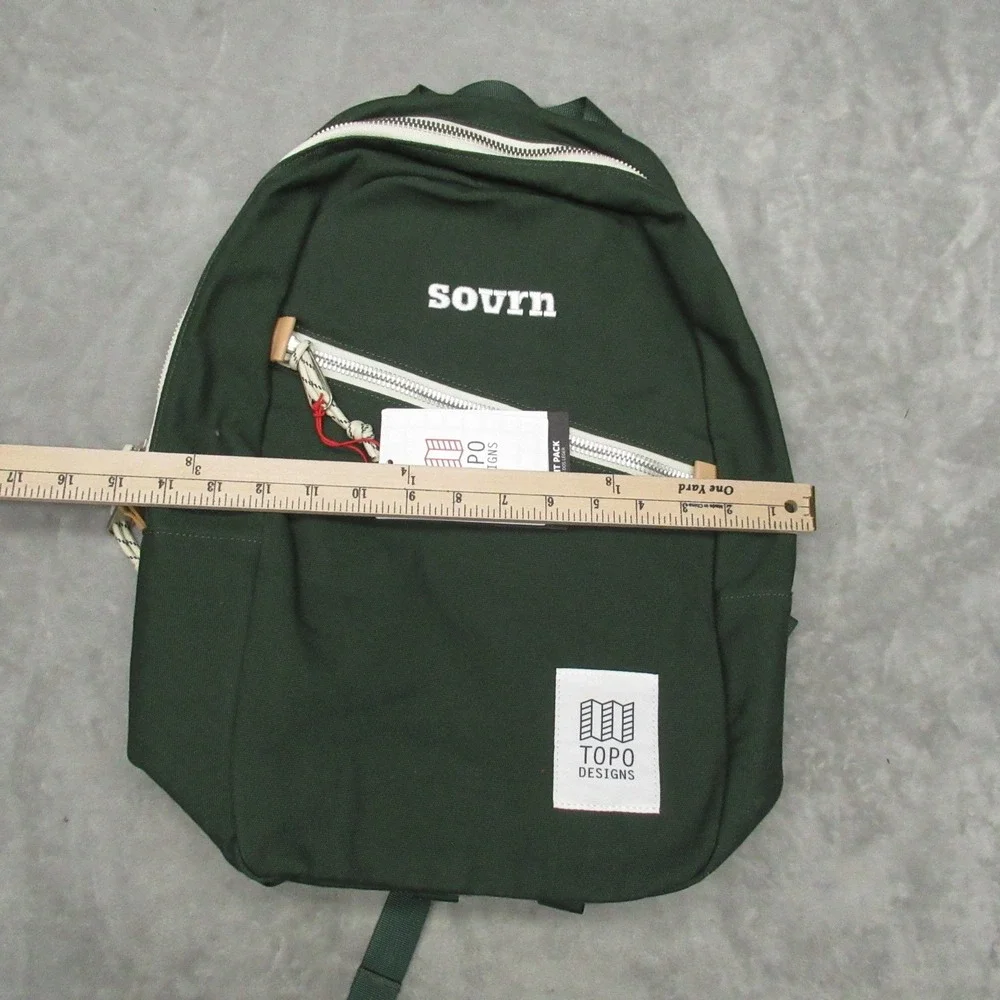 Topo‎ Designs Backpack Unisex One Size Green Light Pack Canvas Laptop LOGO NEW